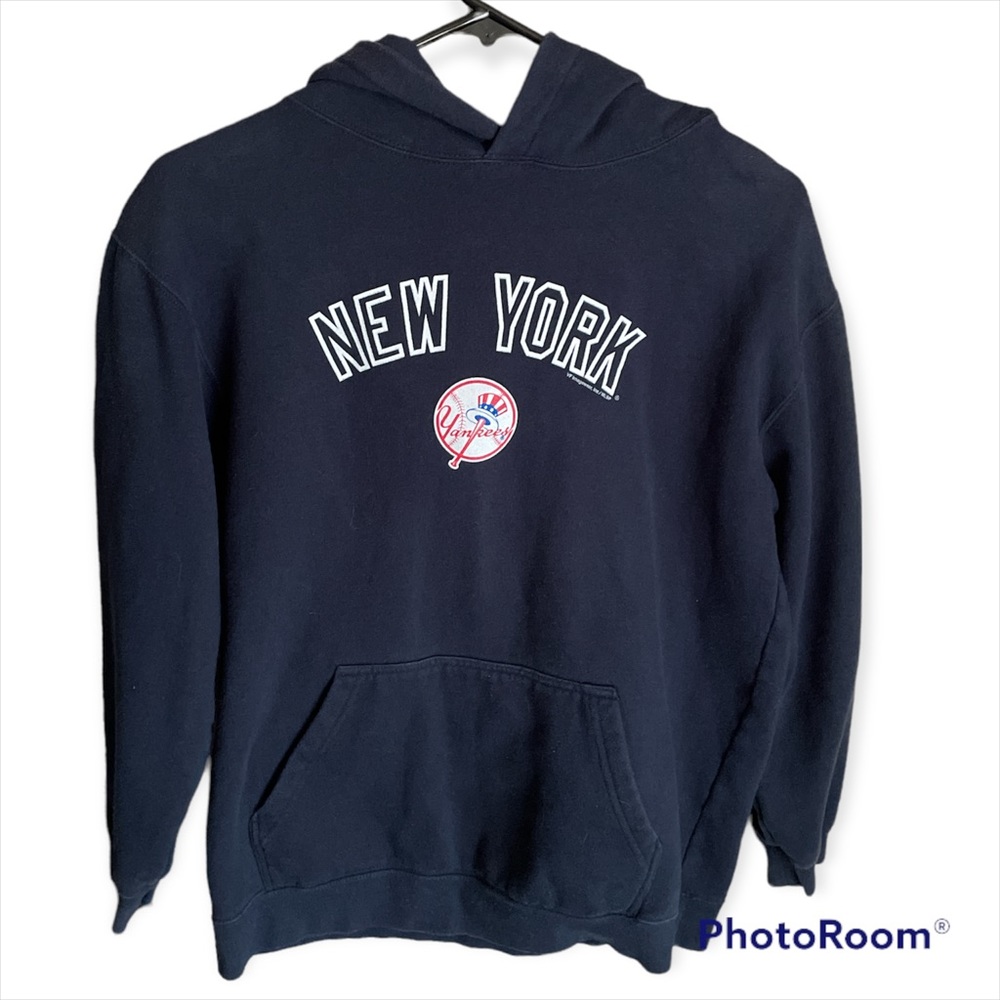 New York Yankees Youth L Sweatshirt Logo Baseball Sports Apparel Team Casual